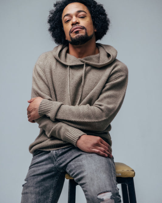 CASHMERE HOODIE FOR MEN